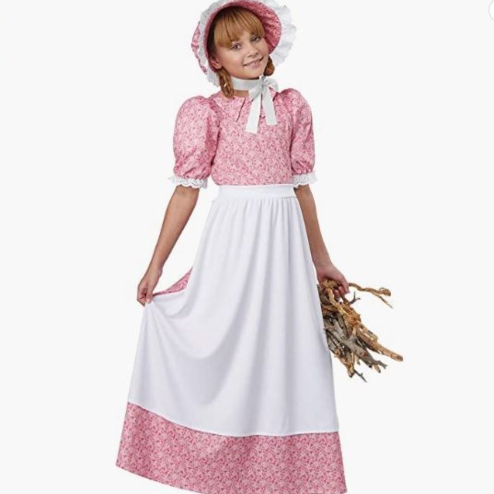 Kids Early American Girl Costume - Small (6-8)